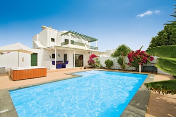 Hot tub and Salt water swimming pool
